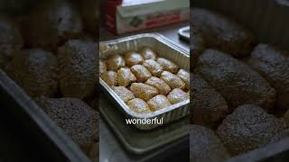 Tray of baked desserts, featuring golden-brown treats, showcasing delicious options for grilling enthusiasts, relevant to BBQ and pellet grilling discussions.
